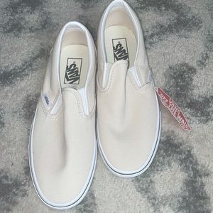 brand new cream/white colored vans